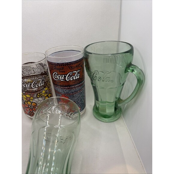 Vintage Coca-Cola - Coke Drink Glasses Cups Lot Of 6 - Nice Variety Lot - Picture 3 of 8